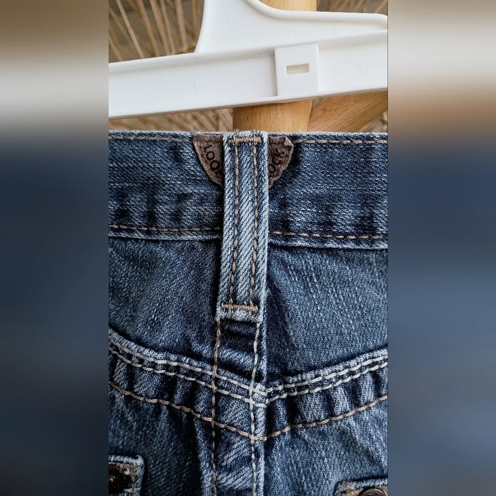 Ariat Low Rise 100% Cotton Straight Leg Classic Blue Denim Jeans_29x34